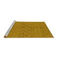 thumbnail image 2 of Ahgly Company Machine Washable Indoor Rectangle Oriental Yellow Industrial Area Rugs, 2' x 4', 2 of 4