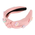 thumbnail image 4 of Unique Bargains 1 Pc Headband Solid Color Hair Accessories for Women Pink, 4 of 5