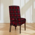 thumbnail image 5 of SureFit  Cotton Duck Short Dining Room Chair Covers, Set of 2 - 18x29 Plaid, 5 of 5
