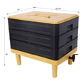 thumbnail image 2 of Furvclv 3-5 Layer Worm Compost Bin, 20-65L Worm Composter Kit With 1 Soil Meter, 1 Coconut Brick, 1 Spade, 1 Shelf, 1 Measuring Cup, 1 Non-woven Fabric For Beginners, 2 of 9