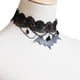 thumbnail image 5 of Señora Mujer de Halloween Gargantilla Collar Collar Encaje Floral Dangle Bat Dangle Colgante Punk Fashion, 5 of 8