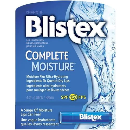 Blistex Complete Moisture Lip Protectant 0.15 Oz (Pack Of 6) Package May Vary