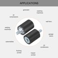 thumbnail image 4 of 6 Pack M4x10mm Thread Studs Rubber Shock 15x20mm Male Female 6 Pack M4 Lock Nuts, 4 of 6