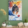 thumbnail image 2 of Tibetan Mastiff Dog Stretched Canvas Size 8x12 – Ice Hockey Canvas Print of Funny Tibetan Mastiff Dog Wall Art, Ice Hockey Sports Wall Decor, Home Decor, Dog Lover, 2 of 5