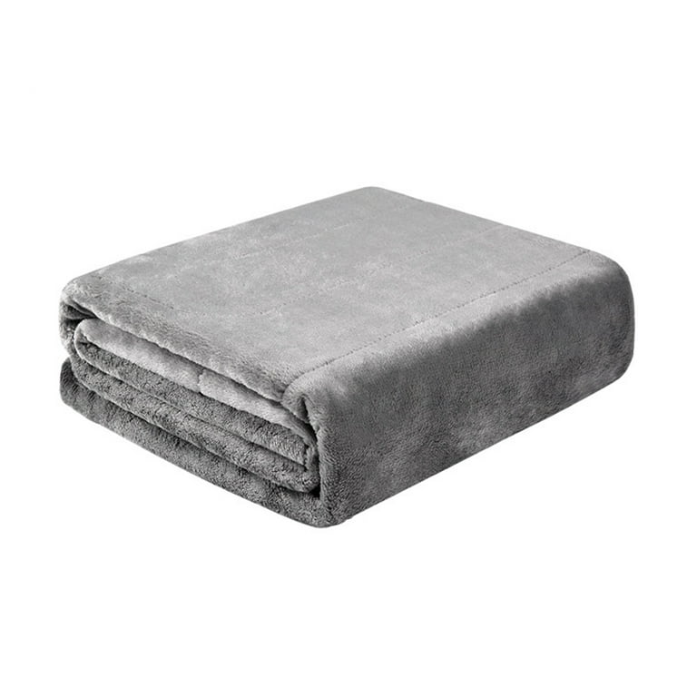 Geepas Grey Flannel Heated Electric Blanket/Throw (Double & King)