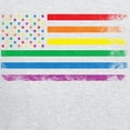 thumbnail image 3 of CafePress - Rainbow American Flag Zip Hoodie - Women's Zip Hoodie, 3 of 4