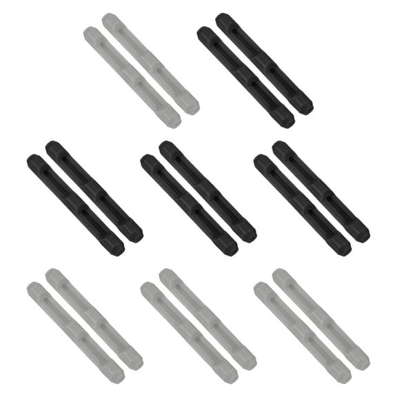 Uxcell Eyeglass Ear Cushions, 12 Pairs Glasses Ear Grip for 3-10mm Glasses, Black/Gray