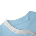thumbnail image 6 of Babysbule Women's Color Block V-Neck Short Sleeve Scrub Top, Stretch Polyester Blend Caregiver Uniform with Pockets for Medical and Daily Wear, 6 of 8