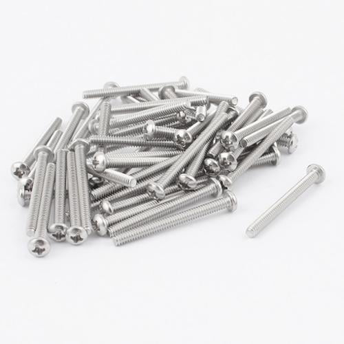 uxcell #6-32 x 1//2 Inch Phillips Truss Head Bolts Machine Screws 50 Pcs