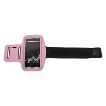 Unique Bargains 1 Pc Durable Arm Bag Magic Tapes Sports Wrist Bag for 5 Inches or Less Pink