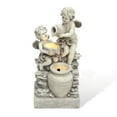 thumbnail image 7 of LuxenHome 30" Resin Angels Water Fountain Outdoor and Indoor, Waterfall Fountains for Garden, Backyard, 7 of 7