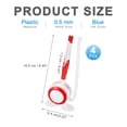 thumbnail image 2 of Uxcell 4 Pcs Secure Counter Pen with Adhesive Base and Chain, Reception Desk Pens Desktop Signing Pens, Blue Ink for Business Office Bank Hotel Cafes Desktop Cheque, Red, 2 of 5