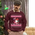 thumbnail image 5 of Christmas Sweatshirt, Flamingo Gnome Merry Christmas Sweatshirt, Unique Tropical Bird Holiday Sweatshirt, Flamingo Lover Gift for Women & Men, 5 of 5