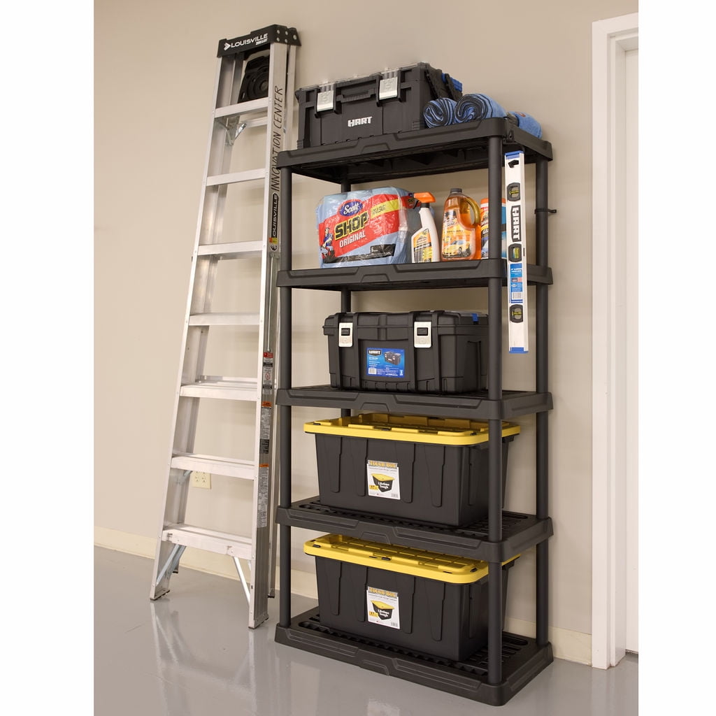 Buy HART 5 Tier 18" x 36" x 72" Ventilated Plastic Shelves 750lb