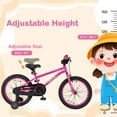 thumbnail image 5 of Costway 18-Inch Kid’s Bike for 4-8 Years Old with Adjustable Saddle & Anti-slip Handlebar Pink, 5 of 10