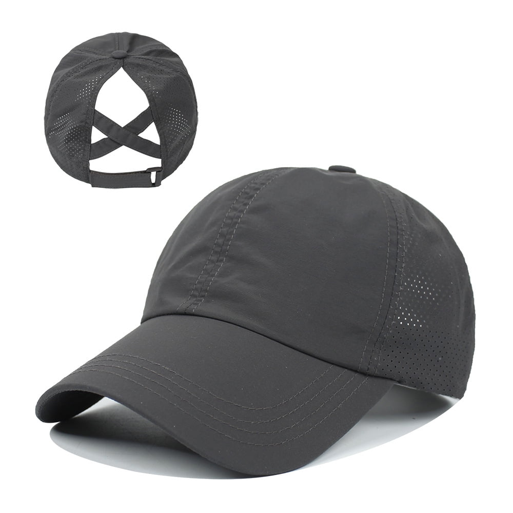 Yokmovy Mesh Baseball Cap - Breathable Trucker Hat For Men & Women, Sun Protection, Adjustable Strap, Light Grey
