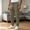 thumbnail image 5 of Baggy Sweatpants Men Big and Tall Straight Leg Comfy Gym Activewear with Pockets Cargo Athletic Work Track Pants, XL, 5 of 7