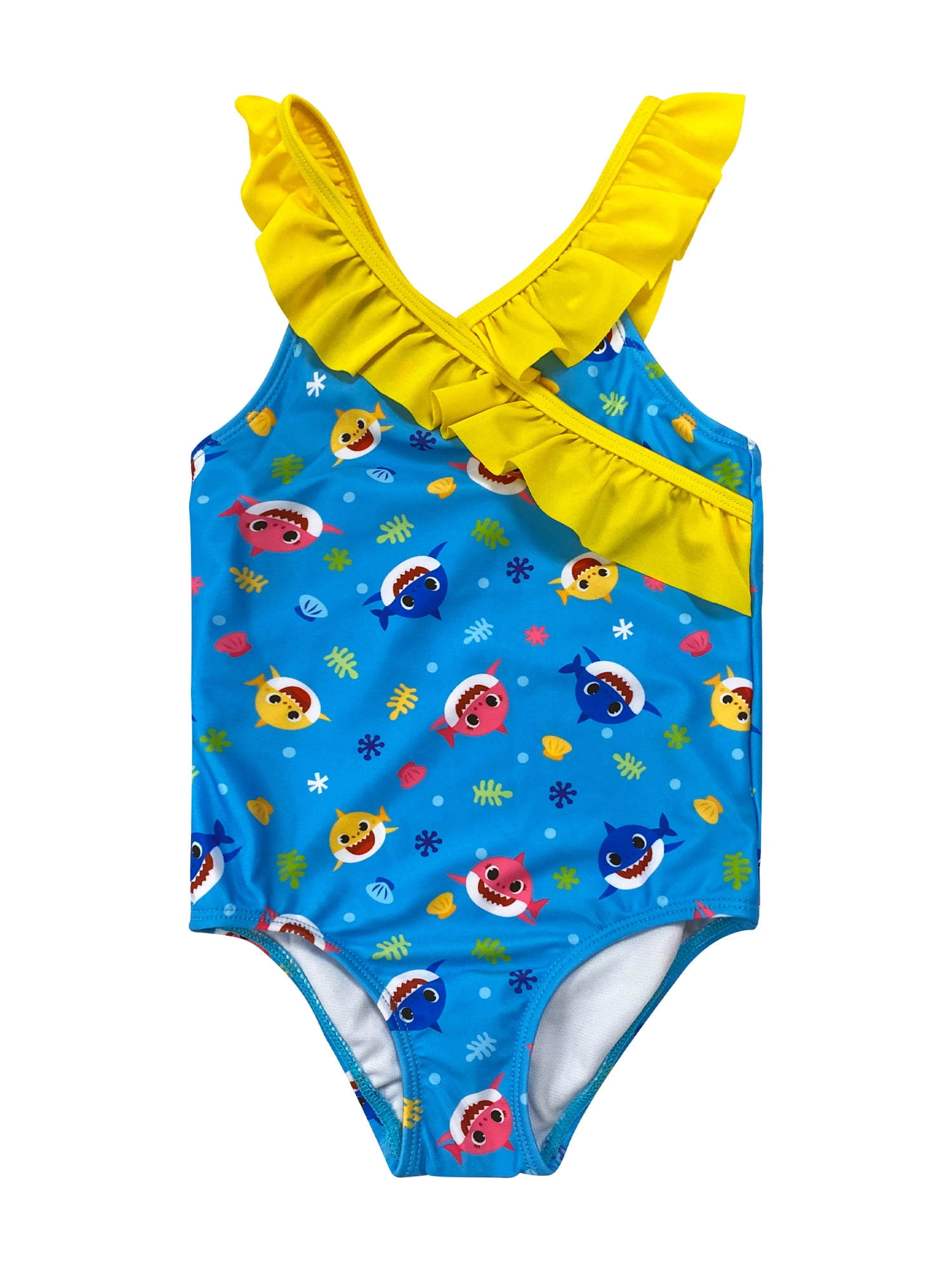 NWT Official Pinkfong Baby Shark One Piece Swimsuit 12 Months 1st Birthday Gift 