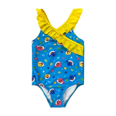 Buy Baby Shark Toddler Girl One Piece Swimsuit Online In Uzbekistan 339309675