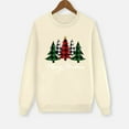 thumbnail image 2 of Fiaer Merry Christmas Tree Family Sweatshirts Matching Plus Size Funny Graphic Xmas Pullover Loose Fit Crew Neck Casual Holiday Tops Women M, 2 of 5