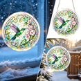 thumbnail image 2 of Hummingbird and Flower DIY Acrylic Puzzle Suncatcher Nature Window Hanging Decoration - 7.87 Inch E, 2 of 6