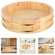 thumbnail image 2 of FELTECHELECTR Recipiente japonés de madera para mezclar arroz y sushi, cubo de madera para arroz, recipiente tradicional para preparar sushi en restaurantes, 26 cm, 2 of 7
