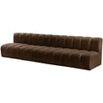 thumbnail image 6 of Meridian Furniture Arc Brown Velvet Modular Sectional, 6 of 8