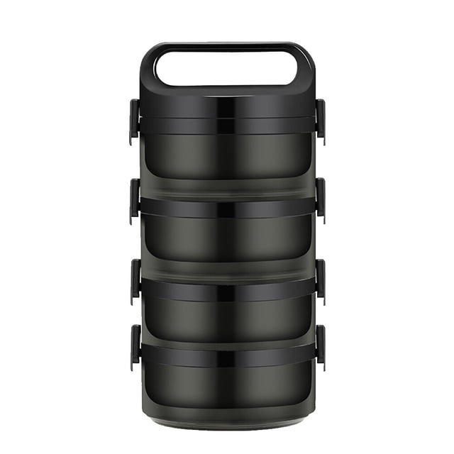 SHISUYAN Insulated Lunch Container Stainless Steel Vacuum Hot Container Portable Thermal Soup Box for Men Lunch Travel