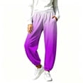 thumbnail image 6 of Barrel Pants Womens Casual Loose Fit Lightweight Sweatpants Drawstring Elastic Waist Baggy Trousers with Pockets, 6 of 8
