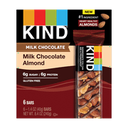 KIND Nut Bars, Milk Chocolate Almond, 1.4 oz, 6 Count
