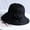 Black, variant on Spring Summer Hat Women Solid Big Bow Bucket Hat Lady Packable Fishing Cap Women Casual Anti-UV Wide Brim Sun Hat Panama