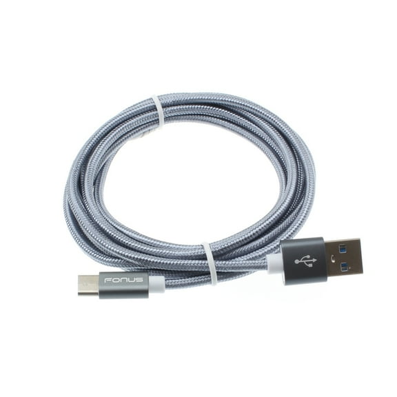 6ft Long USB-C Cable Fast Charger Cord Type-C Power Wire M1J for ASUS Zenfone 8 6 - AT&T Fusion Z, RADIANT Max 5G, Calypso 2 - Blackberry Key2, KEYone, LE - BLU G9 G91 Pro, G90 Pro - BOLD N1