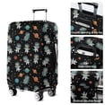thumbnail image 5 of Black Cartoon Astronaut Dinosaurs Planets Pattern Luggage Cover Fashion Suitcase Cover Baggage Covers Fit 25-28 Inch Luggage (Go Travel), 5 of 5