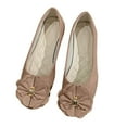 thumbnail image 4 of Viluyesy Womens Ballet Flats, Round Toe Comfortable Elegant Floral Slip-On Work Dressy Shoes Khaki US9.5, 4 of 4