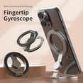 thumbnail image 5 of Double Sided Magnetic Phone Holder Ring Stand Foldable Metal Phone Grip Desk Support for Smartphones and Cases, 5 of 6