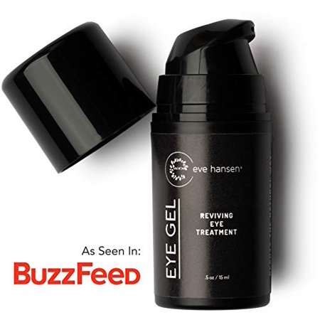 Eve Hansen Anti-Aging Eye Gel with Peptides | Under-Eye Treatment Cream for Eye Bags, Dark Circles | Plant Stem Cells, Hyaluronic Acid, Vitamin E | Cruelty Free, Vegan, Made in USA .5 oz