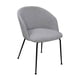 thumbnail image 1 of SILLA OCASIONAL MAREL TELA LAM DOMINO GRIS PATA NEGRA, 1 of 4