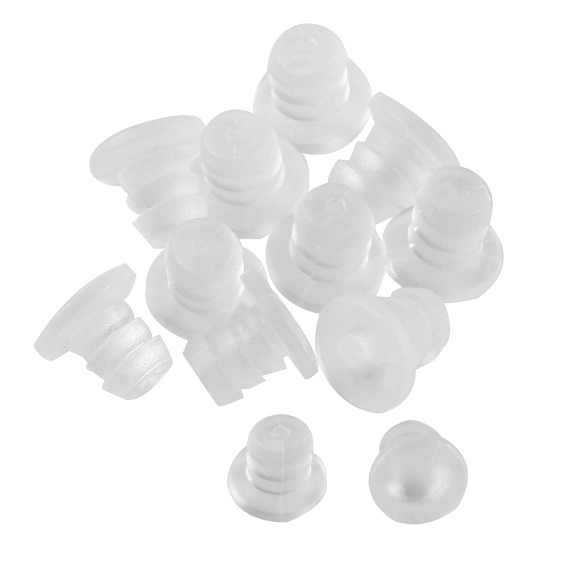 12pcs 5mm Clear Soft Stem Bumpers Glide, Patio Outdoor Furniture Glass ...