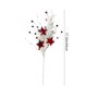 thumbnail image 3 of Adornos florales patrióticos en forma de estrella, rojos, blancos y azules, tallos artificiales para rellenar jarrones en el Día de la Independencia, decoración navideña para el hogar. Ramas d, 3 of 6