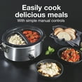Proctor Silex 6 Quart Crock Pot Double Dish Slow Cooker, Serves 7