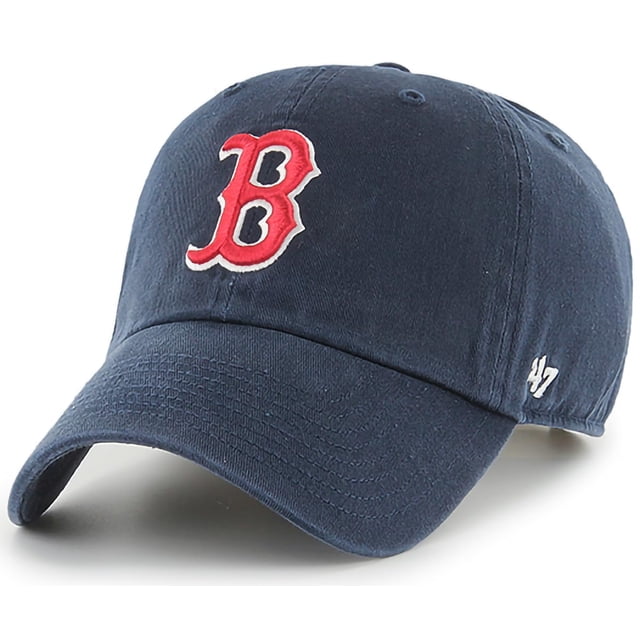 47 Brand MLB Team Color Home Logotipo principal Clean Up Gorra de béisbol ajustable Sombrero Adulto Talla única - Boston Red Sox Azul marino