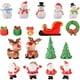 thumbnail image 4 of Miniature Christmas Snowman Figurines Resin Xmas Tree Gift Box Decor Micro Landscape Ornament Mixed Style 1Set, 4 of 4