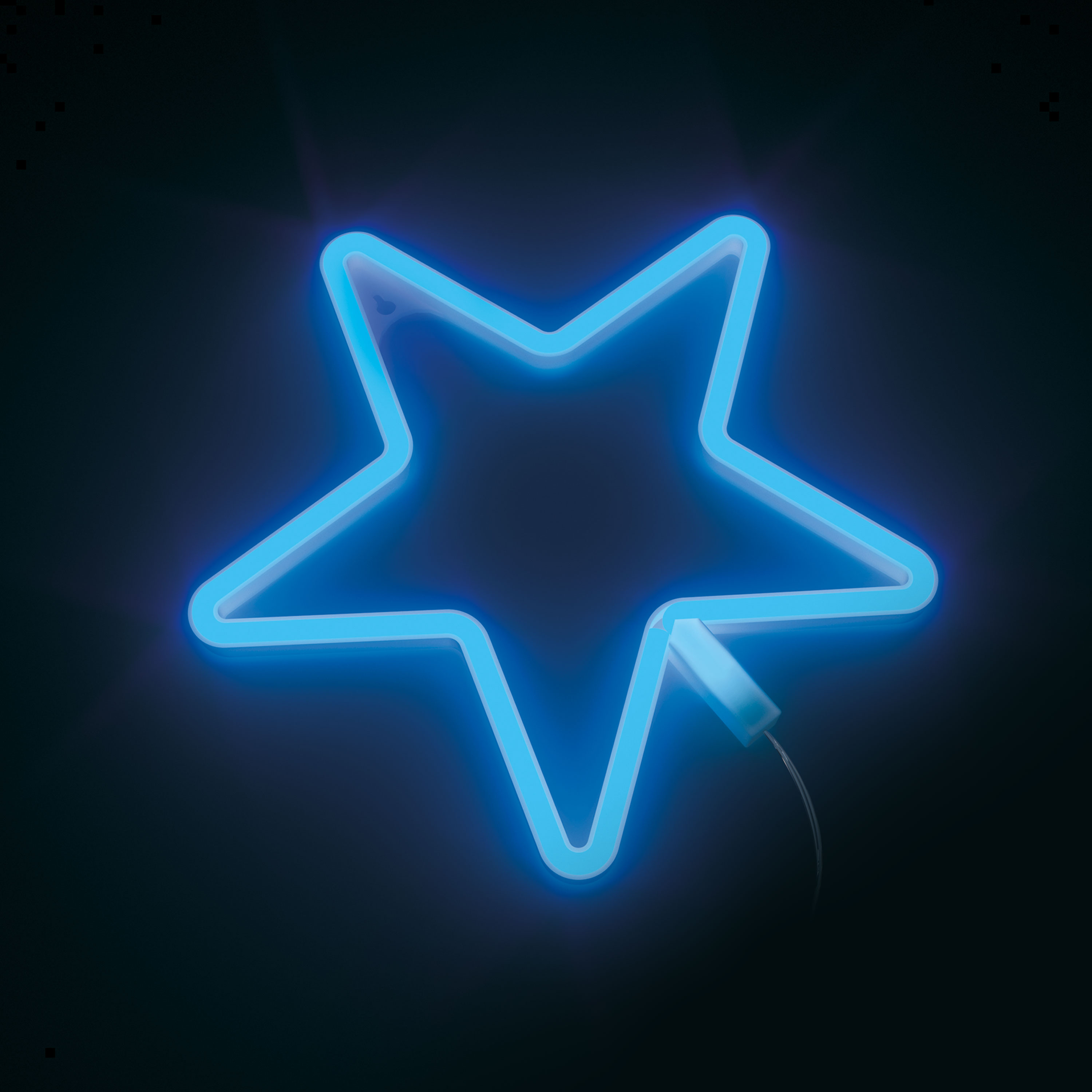 Atomi Neon LED Hanging Wall Art Star - Blue - image 4 of 6