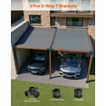 thumbnail image 3 of VEVOR 4x4 Inch Pergola Bracket Kit Inner 3.5x3.5 4-Way Slanted Brackets DIY Post, 3 of 9