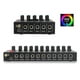 thumbnail image 4 of Professional Audio Mixer 10 Channel Stereo Mixer with RGB Light & Ultra Low Noise DC5V Easy Operation EU Plug, 4 of 5