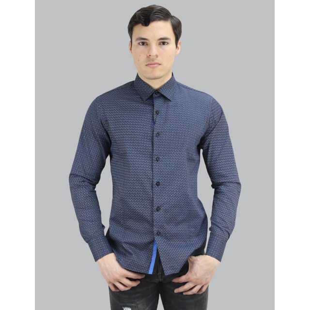 Camisa Formal Barabas Corte Slim Fit Manga Larga