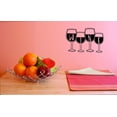 thumbnail image 1 of Custom Decals Wine Wall Art Size: 16 X 40 Inches Color: Black, 1 of 1