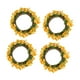 thumbnail image 2 of 4 piezas de anillos de vela de pilar de Navidad, pequeña corona bohemia, corona de bayas artificiales, portavelas de pilar para fiesta de Acción de Amarillo, 2 of 9