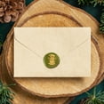 thumbnail image 6 of Tea Cup Wax Seal Stamp Vintage Coffee Cups Sealing Stamps 1" Removable Brass Head Seal Stamp with Wooden Handle for Envelope Greeting Card Letters Wedding Invitations Gift Wrapping, 6 of 7