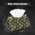 thumbnail image 6 of Lsque Sunflowers Printed Long Tissue Box Cover Holder, Facial Paper Organizer Dispenser,Triangle with Bottom Belt, PVC Leather Decorative Organizer, 6 of 9